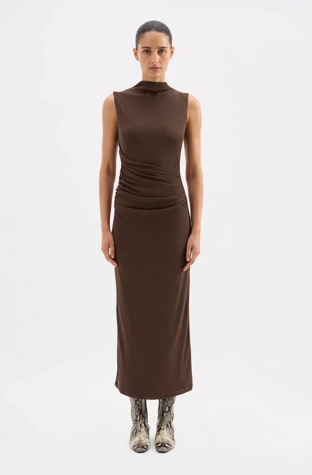 knee length dresses for ladies Ellen Maxi Dress Black / XL main image 1